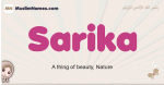 Sarika muslim girls name and meaning, islamic girls name Sarika