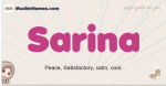 Sarina muslim girls name and meaning, islamic girls name Sarina