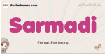 Sarmadi muslim girls name and meaning, islamic girls name Sarmadi