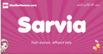 Sarvia arabic girls name and meaning, muslim girl name Sarvia