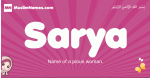 Sarya arabic girls name and meaning, muslim girl name Sarya