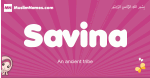 Savina arabic girls name and meaning, muslim girl name Savina
