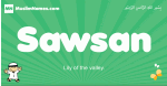Sawsan arabic boys name and meaning, quranic boys name Sawsan