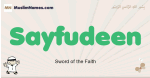 Sayfudeen muslim boys name and meaning, islamic boys name Sayfudeen
