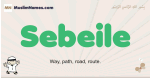 Sebeile muslim boys name and meaning, islamic boys name Sebeile