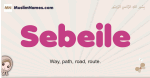 Sebeile muslim girls name and meaning, islamic girls name Sebeile