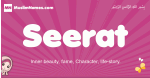 Seerat arabic girls name and meaning, muslim girl name Seerat