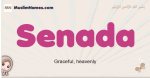 Senada muslim girls name and meaning, islamic girls name Senada