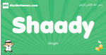 Shaady arabic boys name and meaning, quranic boys name Shaady