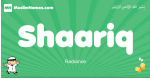 Shaariq arabic boys name and meaning, quranic boys name Shaariq
