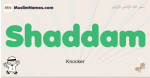Shaddam muslim boys name and meaning, islamic boys name Shaddam