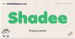 Shadee muslim boys name and meaning, islamic boys name Shadee