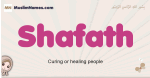 Shafath muslim girls name and meaning, islamic girls name Shafath