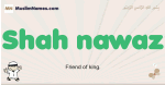 Shah-nawaz muslim boys name and meaning, islamic boys name Shah-nawaz