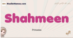 Shahmeen muslim girls name and meaning, islamic girls name Shahmeen