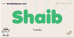 Shaib muslim boys name and meaning, islamic boys name Shaib