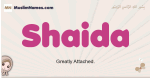 Shaida muslim girls name and meaning, islamic girls name Shaida