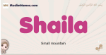 Shaila muslim girls name and meaning, islamic girls name Shaila