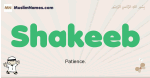 Shakeeb muslim boys name and meaning, islamic boys name Shakeeb