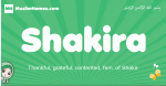 Shakira arabic girl name and meaning, quranic girls name Shakira