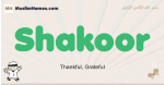 Shakoor muslim boys name and meaning, islamic boys name Shakoor