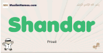 Shandar muslim boys name and meaning, islamic boys name Shandar