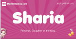 Sharia arabic girls name and meaning, muslim girl name Sharia