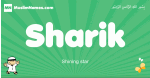 Sharik arabic boys name and meaning, quranic boys name Sharik