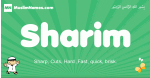 Sharim arabic boys name and meaning, quranic boys name Sharim