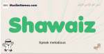 Shawaiz muslim boys name and meaning, islamic boys name Shawaiz