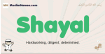 Shayal muslim boys name and meaning, islamic boys name Shayal