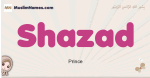 Shazad muslim girls name and meaning, islamic girls name Shazad