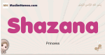 Shazana muslim girls name and meaning, islamic girls name Shazana