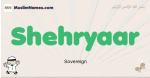 Shehryaar muslim boys name and meaning, islamic boys name Shehryaar