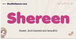 Shereen muslim girls name and meaning, islamic girls name Shereen