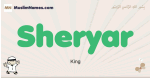 Sheryar muslim boys name and meaning, islamic boys name Sheryar