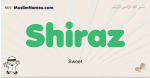Shiraz muslim boys name and meaning, islamic boys name Shiraz