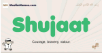 Shujaat muslim boys name and meaning, islamic boys name Shujaat