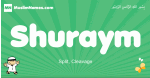 Shuraym arabic boys name and meaning, quranic boys name Shuraym