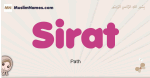 Sirat muslim girls name and meaning, islamic girls name Sirat