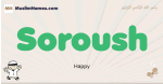 Soroush muslim boys name and meaning, islamic boys name Soroush