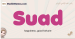 Suad muslim girls name and meaning, islamic girls name Suad