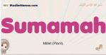 Sumamah muslim girls name and meaning, islamic girls name Sumamah
