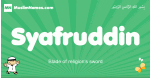 Syafruddin arabic boys name and meaning, quranic boys name Syafruddin
