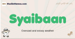 Syaibaan muslim boys name and meaning, islamic boys name Syaibaan
