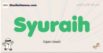 Syuraih muslim boys name and meaning, islamic boys name Syuraih
