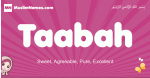 Taabah arabic girls name and meaning, muslim girl name Taabah