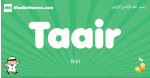 Taair arabic boys name and meaning, quranic boys name Taair