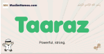 Taaraz muslim boys name and meaning, islamic boys name Taaraz