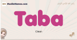 Taba muslim girls name and meaning, islamic girls name Taba